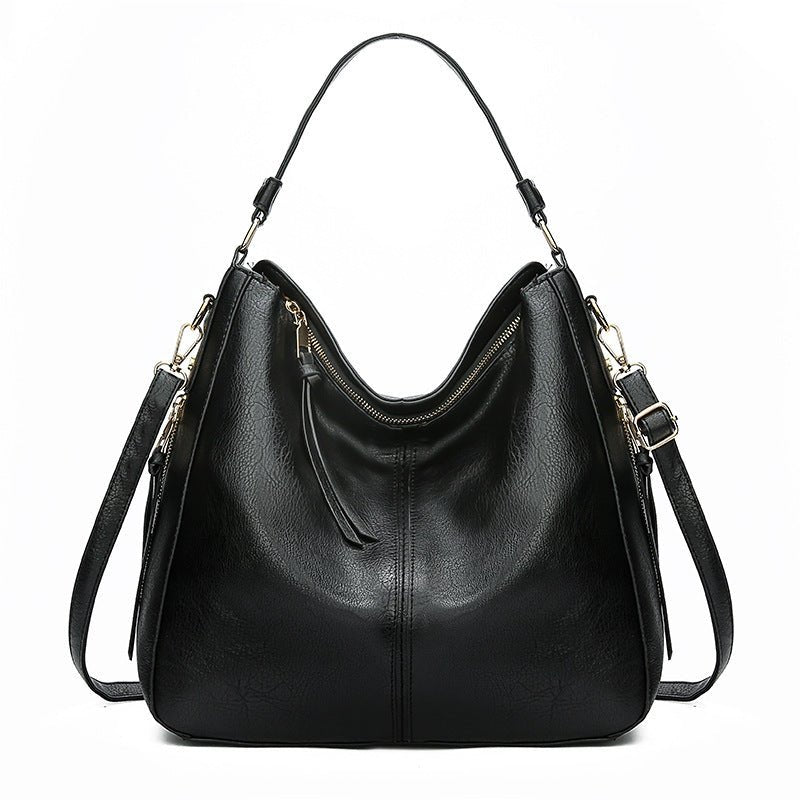 Hobos Zipper Bucket Bags With Adjustable Shoulder - strap Handbags Temperament High Capacity Messenger Shoulder Bag For Women - Day Trip So Cal