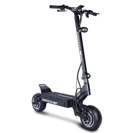 Electric Scooter, 72V Dual Power Motor, 11 Inch Road Tire Foldable Electric Scooter - Day Trip So Cal