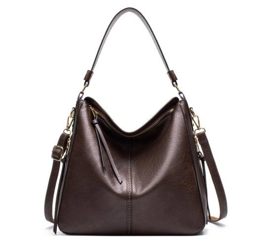 Hobos Zipper Bucket Bags With Adjustable Shoulder - strap Handbags Temperament High Capacity Messenger Shoulder Bag For Women - Day Trip So Cal