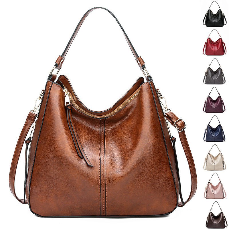 Hobos Zipper Bucket Bags With Adjustable Shoulder - strap Handbags Temperament High Capacity Messenger Shoulder Bag For Women - Day Trip So Cal