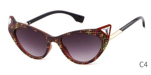 Fashion cat eye sunglasses women brand luxury designer vintage Leopard - Day Trip So Cal