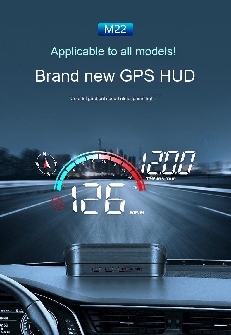 Head - Up Display Car GPS Universal Speed Compass HD Projector E - dog Version - Day Trip So Cal