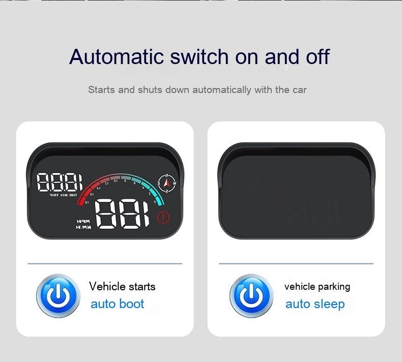 Head - Up Display Car GPS Universal Speed Compass HD Projector E - dog Version - Day Trip So Cal