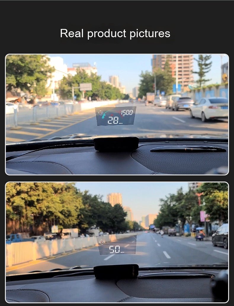 Head - Up Display Car GPS Universal Speed Compass HD Projector E - dog Version - Day Trip So Cal