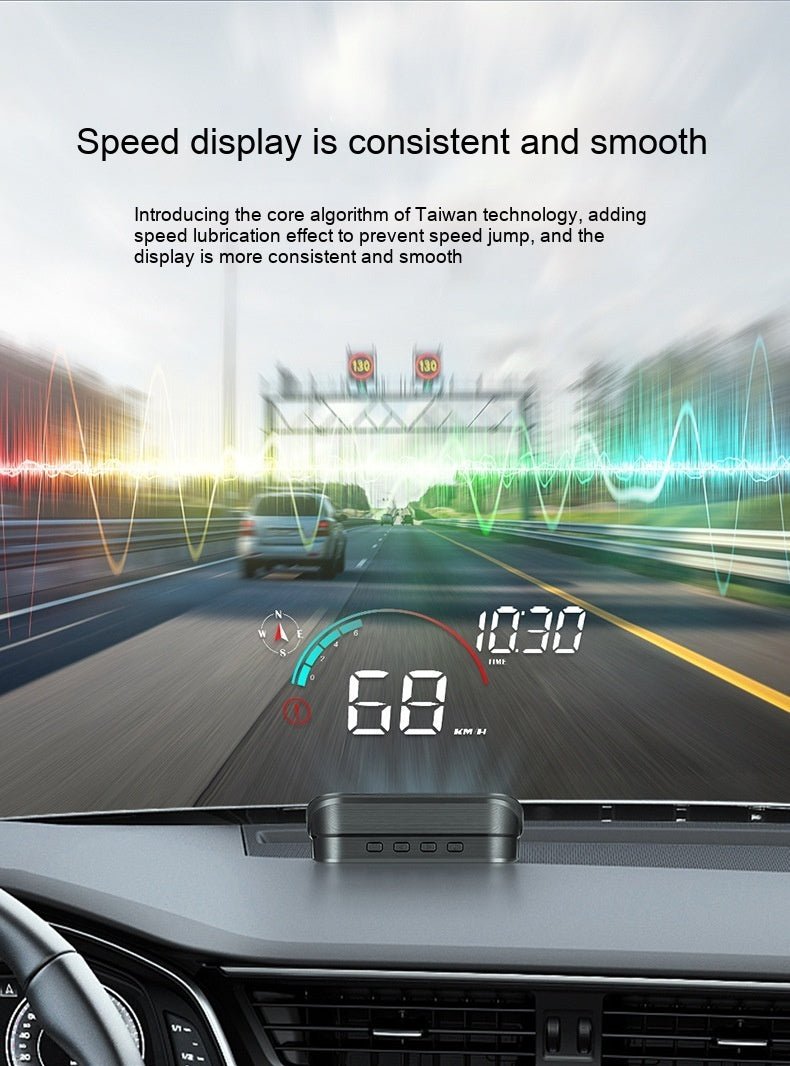Head - Up Display Car GPS Universal Speed Compass HD Projector E - dog Version - Day Trip So Cal