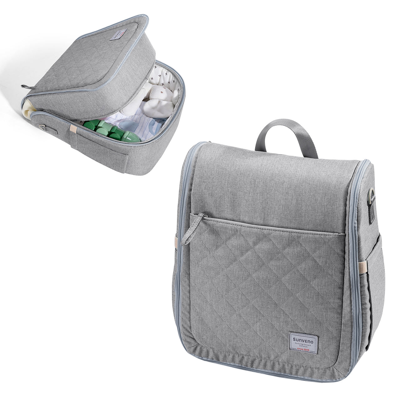 Portable Baby Diaper Bag Backpack with Changing Pad - Day Trip So Cal